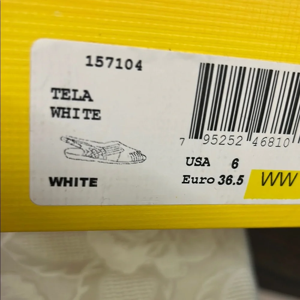 Softspots Women's Classic Huarache White Slingback Sandals - Picture 3 of 6